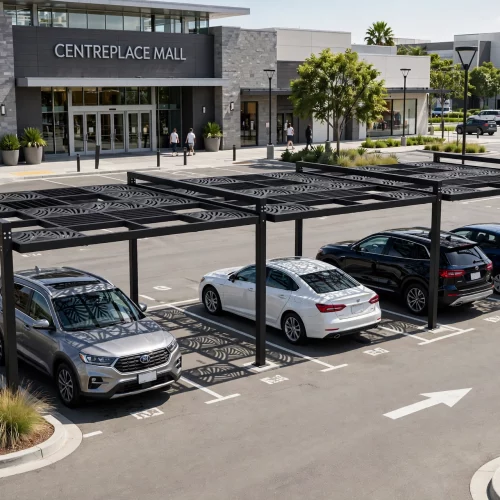 black_metal_pergola_parking_lot